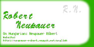 robert neupauer business card